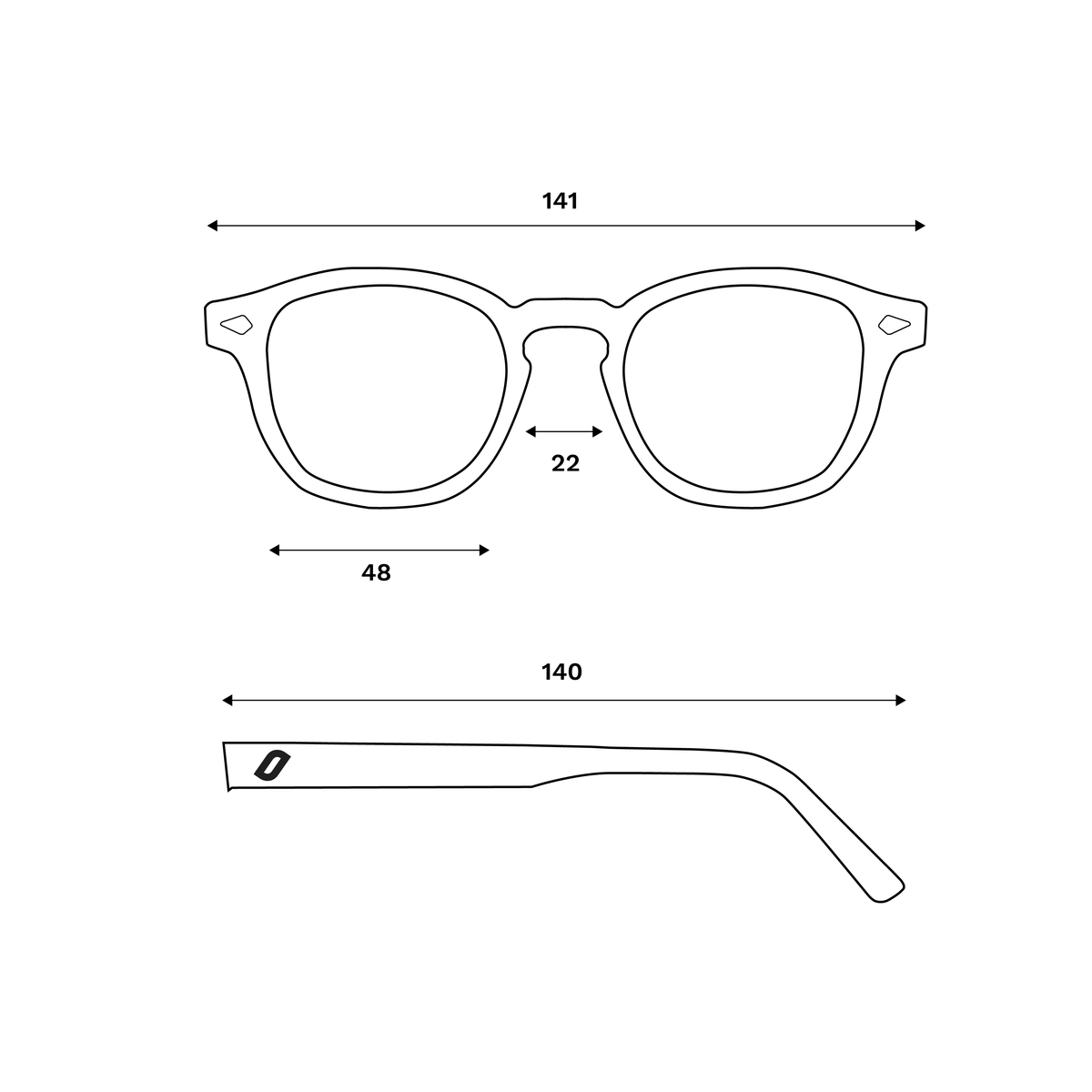 Aveiro Unisex Bio-Acetate Sunglasses