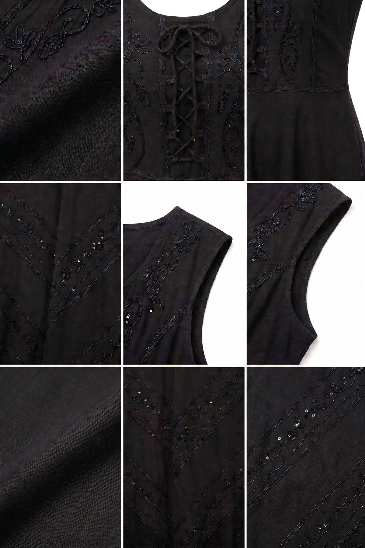Sakkas Kevina Stonewashed Rayon Embroidered Dress