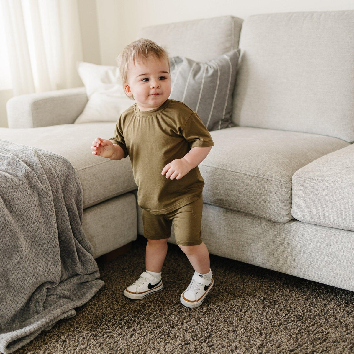 Bamboo Tee & Bike Shorts - sold as separates